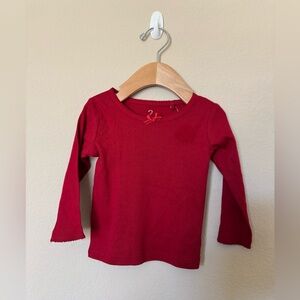 Favorite Tee Next infant 3-6 months red long sleeve shirt
